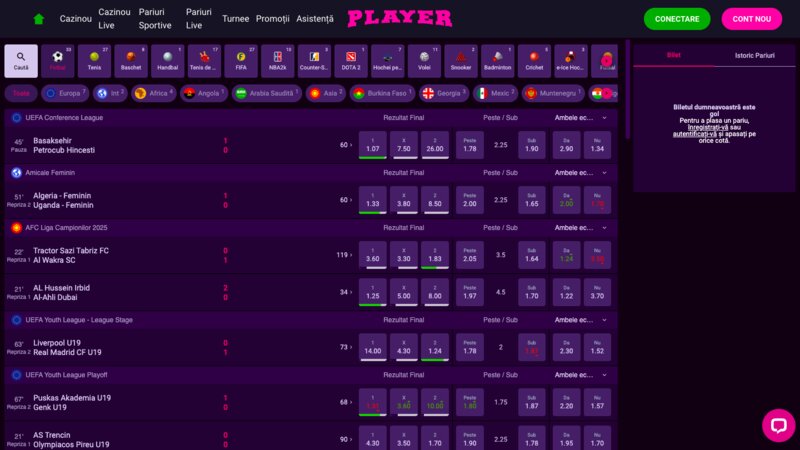 Aflați rezultatul pariului dvs. la Player Casino