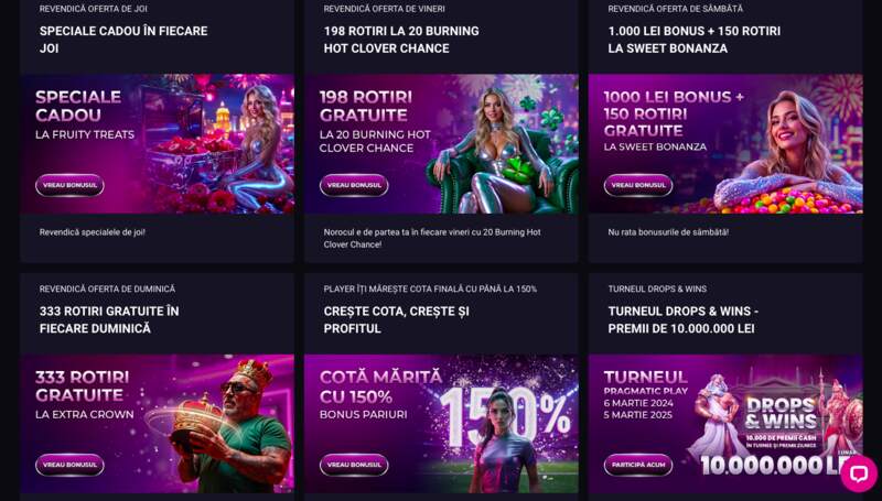 Modalități de a obține rotiri gratuite la Player Casino