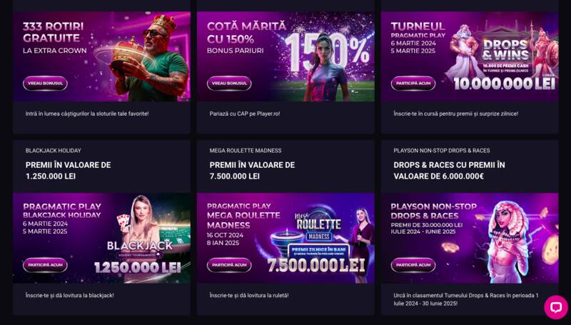 cashback la Player Casino