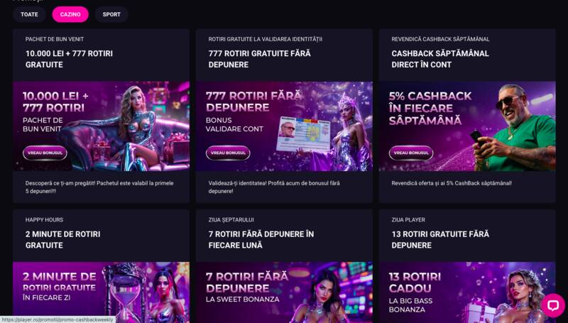 bonusuri de turneu pentru jucătorii Player Casino